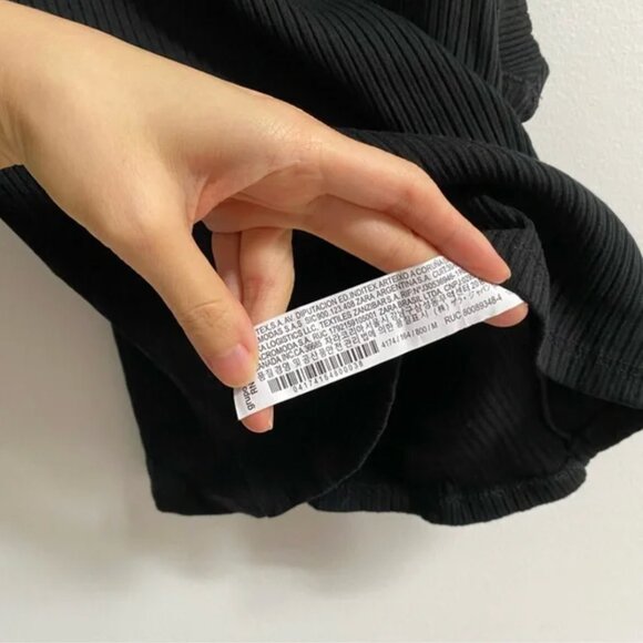 Zara Ribbed Crop Top M - Picture 4 of 4